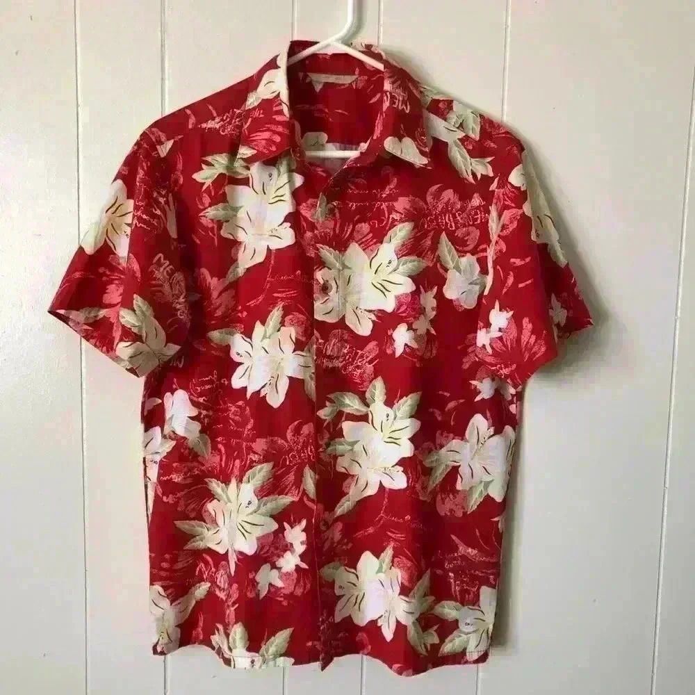 Un - Coil Men’s Short Sleeve Button Down Hawaiian Shirt Size S